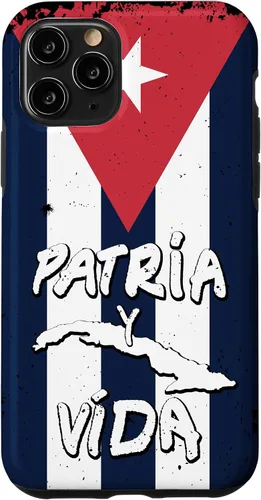 Vista 29 de Patria y Vida Cuban Flag Cuba Roots - Carcasa para iPhone 17, color negro