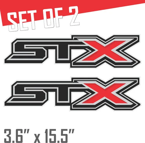 Vista 2 de Gold Hook Ford f150 STX - Adhesivo de repuesto para vehículos todoterreno compatible con Ford F150 Truck, juego de 2, serie premium
