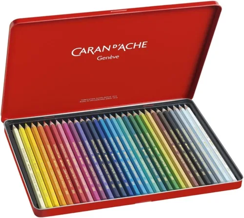 Vista 3 de CREATIVE ART MATERIALS Caran D'ache Supracolor Caja de Metal Set De 12 (3888.312)