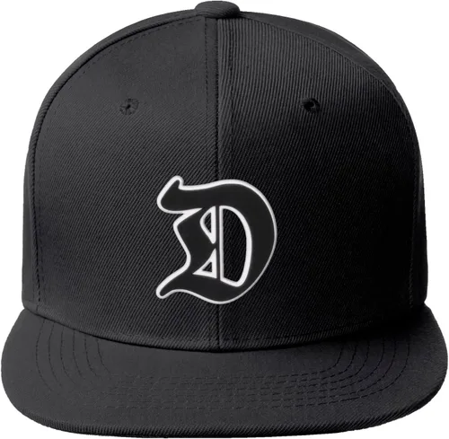 Vista 1167 de Daxton Gorra clásica con visera de billete plano con letras del alfabeto inglés antiguo de la A a la Z