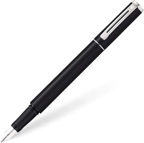 Vista 31 de Pluma estilográfica Sheaffer Pop con borde cromado y punta media, en caja de regalo, Clásico - Lila