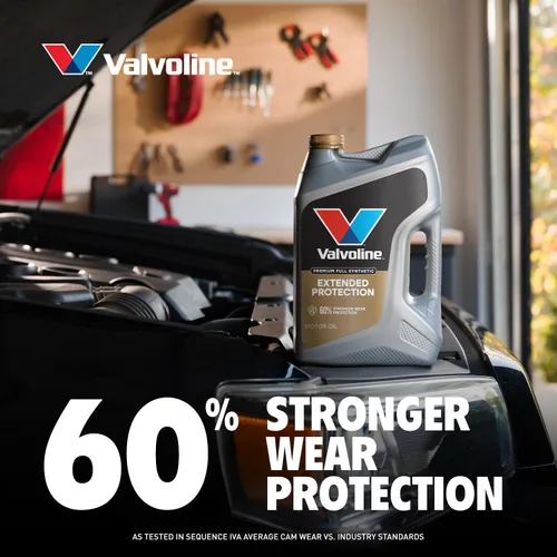Vista 45 de Valvoline SynPower Full aceite sintético para motor, 1 Cuarto de galón, Ambar