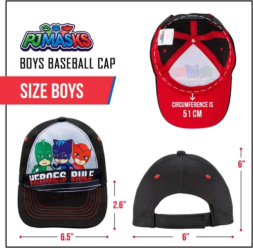 Vista 5 de PJ Masks Catboy, Gekko and Owlette - Gorra de béisbol para niños de 2 a 4 años