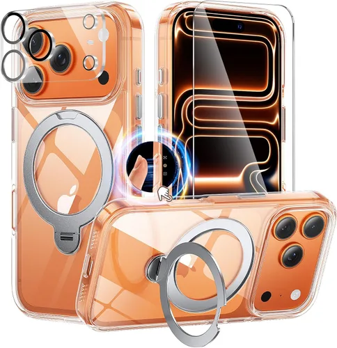 Vista 16 de Funda para iPhone 11, funda magnética con función atril [protección de grado militar] y [compatible con MagSafe], funda protectora delgada