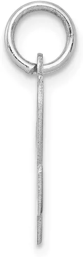 Vista 2 de Colgante de plata de ley 925 maciza con letra inicial L alfabeto colgante de 0.630 in, Metal, No es una piedra preciosa