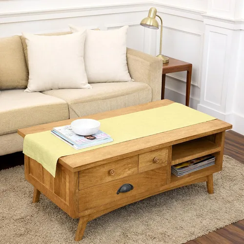 Vista 43 de Solino Home - Camino de mesa de lino natural claro, 14 x 36 pulgadas, Athena, para Acción de Gracias, Navidad, vacaciones, lavable a máquina