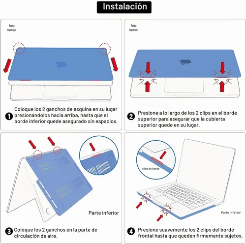 Vista 6 de IBENZER Compatible con MacBook Pro 13 pulgadas 2025 2024 M2 Funda 2025-2016 M1 A2338 A2289 A2251 A2159 A1989 A1706 A1708, carcasa rígida y cubierta