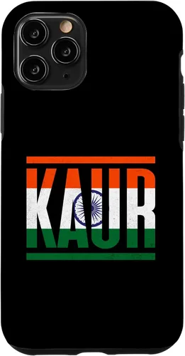 Vista 10 de Funda para iPhone 15 Kaur con apellido familiar y orgullo de la bandera de la India