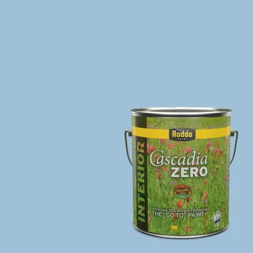 Vista 45 de Rodda Paint CASCADIA XL - Pintura satinada e imprimación para exteriores en uno, cuarto de galón, idea abstracta
