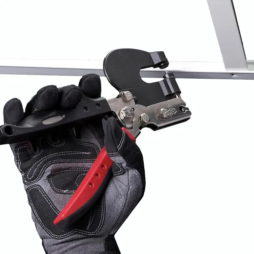 Vista 2 de Malco HP18KR Kit de punzón manual de metal – Incluye punzones de 1/8 y 3/16 pulgadas + troqueles, chapa de hasta calibre 22, marco fundido a