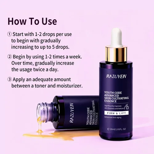 Vista 7 de Peptides Serum para la cara, suero facial hidratante de colágeno para mujeres, antienvejecimiento, proporciona líneas finas y tratamiento