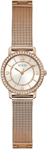 Vista 16 de GUESS Reloj analógico de silicona dorada y negra Negro/Oro/Champán