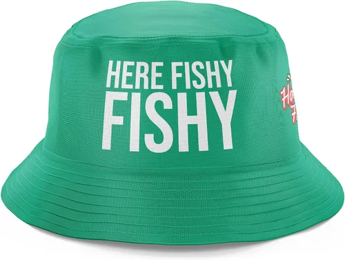 Vista 6 de Regalos de pesca para hombres, WTF Wheres The Fish, divertido sombrero de pesca, sombrero de pescador, sombrero de sol para pesca