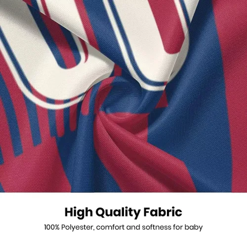 Vista 4 de Body de fútbol personalizado para bebé, camiseta de fútbol para niños pequeños, número de nombre personalizado