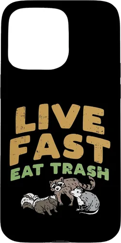 Vista 28 de iPhone 16 Fast Live Eat Trash Raccoon Opossum Skunk Street Cats Gift Case