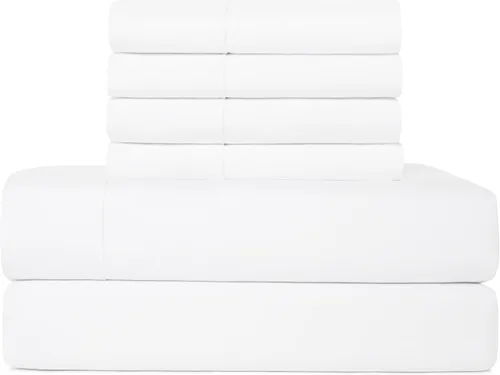 Vista 27 de Juego de sábanas tamaño individual XL de 4 piezas con 2 fundas de almohada envolventes, sábanas de microfibra suave de bolsillo profundo