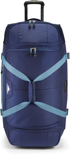 Vista 8 de High Sierra Fairlead - Bolsa de viaje portátil de poliéster de 34 pulgadas con ruedas y mango telescópico empotrado, color grisazul, AZUL