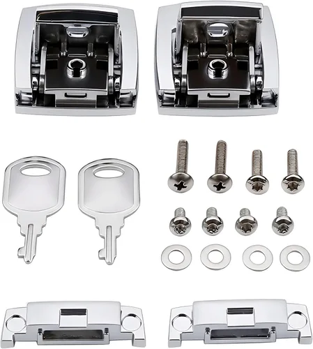 Vista 4 de Cerrojo para maletero Tour Pack Pak Compatible con Harley Touring Electra Glide 1988-1999 2000-2013