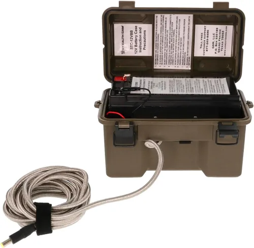Vista 2 de Kit de Caja de Batería de 12V Stealth Cam - Caja de Carga de Batería Sellada Impermeable Compacta Portátil para Cámaras de Seguimiento de Caza