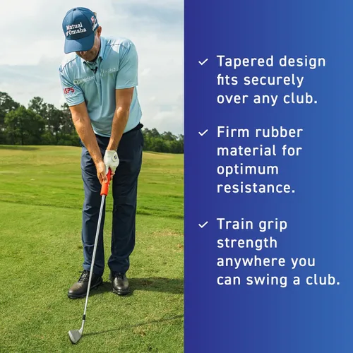 Vista 4 de SuperSpeed Squeeze Entrenador de fuerza de agarre de golf Mejora la velocidad del club, el retraso, el control facial Protocolos