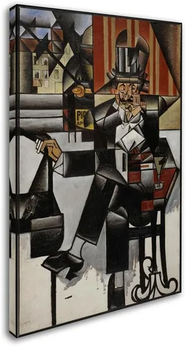 Vista 2 de Trademark Fine Art Un Homme Au Café Juan Gris