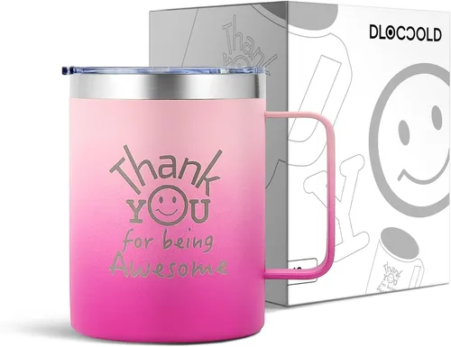Vista 28 de DLOCCOLD Regalos de agradecimiento para hombres por ser impresionante taza para compañeros de trabajo, día de cumpleaños para mujeres