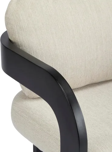Vista 12 de Christopher Knight Home Yorick - Juego de 2 sillas de comedor modernas con cojín, juego de sillones de comedor de madera maciza, respaldo curvado