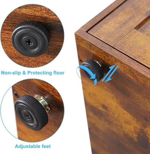 Vista 8 de Hey-brother Árbol para gatos con recinto de caja de arena XL, torre para gatos todo en uno para gatos de interior con hamaca grande, cama, estación