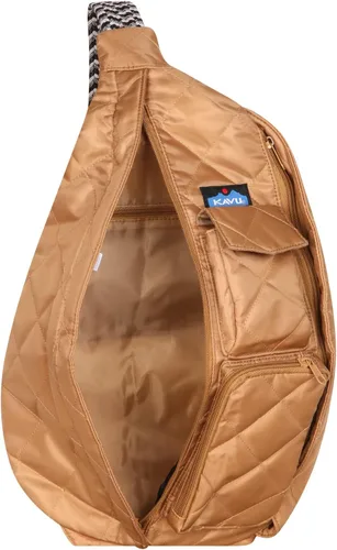Vista 3 de KAVU Original Rope Puff Diamond Quilted Mini Sling Pack - Taupe, gris topo, Compacto