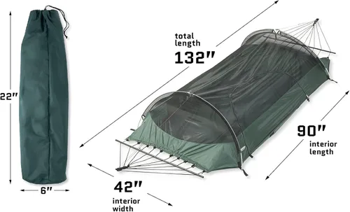 Vista 7 de Lawson Hammock Blue Ridge - Hamaca y tienda de campaña para acampar