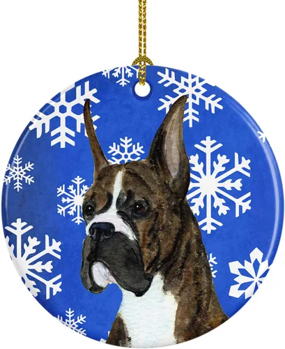 Vista 350 de Caroline's Treasures Cavalier Spaniel - Adorno de cerámica para colgar en el árbol de Navidad, para el hogar, Navidad, fiestas, regalo, 3 pulgadas