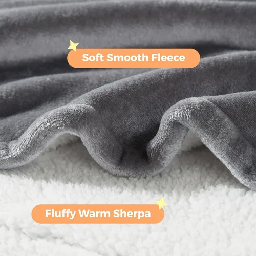 Vista 3 de Degrees of Comfort Manta de gran tamaño con capucha, mantas suaves para adultos, mujeres y hombres, acogedora sudadera con bolsillo gigante