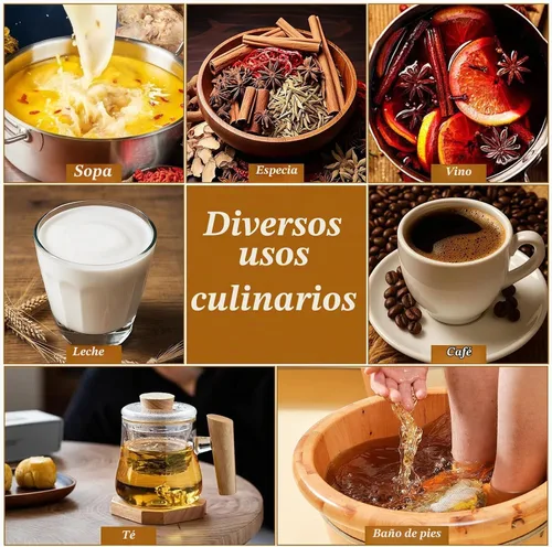 Vista 7 de GliSun - 50 bolsas de muselina con cordón, bolsas de té reutilizables de 4 x 3 pulgadas
