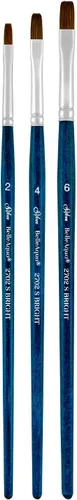 Vista 8 de Silver Brush Limited BA-2753S BelleAqua - Juego de pinceles redondos básicos para acuarela, 3 piezas, mango corto profesional, juego de pinceles