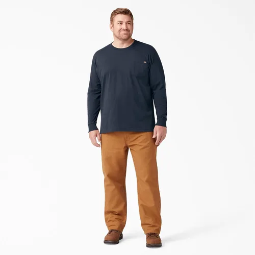 Vista 7 de Dickies Heavyweight camisa de manga larga de cuello redondo Big & Tall para hombre