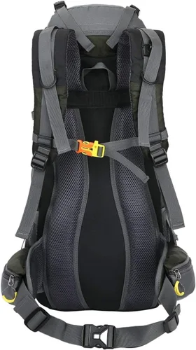 Vista 3 de WoneNice Mochila de senderismo impermeable de 50L (45+5) - Mochila deportiva al aire libre con cubierta de lluvia