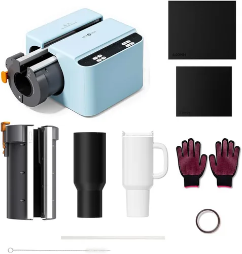 Vista 12 de HTVRONT Prensa de Calor Automática para Vasos - Máquina Prensadora de Calor para Vasos A200, Presión Ajustable y Accesorio de Placa de Calor