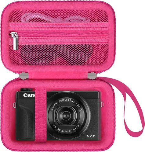 Vista 13 de Elonbo Funda para cámara digital Canon PowerShot G7 X Mark III/G7 X Mark II/Canon Powershot SX740 HS/ SX730 HS/ SX720 HS - Funda de transporte