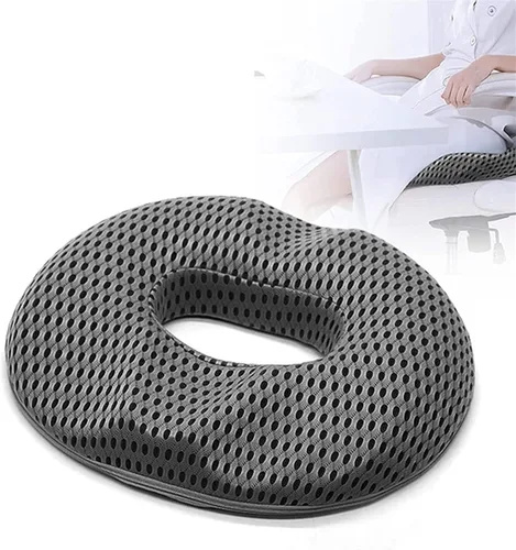 Vista 5 de Cojín hemmoroide para silla de oficina, almohada de alivio del dolor de ciática para sentarse, cojines de espuma viscoelástica prémium para aliviar