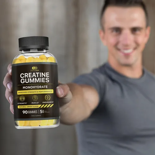 Vista 6 de Effective Nutra Gomitas de monohidrato de creatina, 0.04 oz de creatina por gomita, suplemento vegano para músculos y fuerza para hombres y mujeres