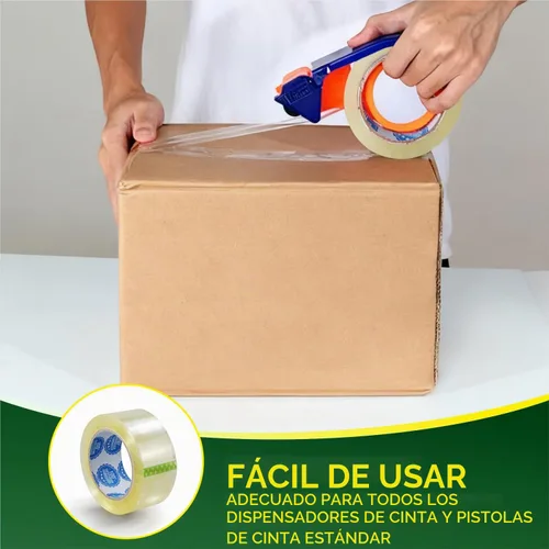 Vista 8 de Cinta de embalaje de alta calidad de 2.0 mil de 3 pulgadas x 110 yardas (24 rollos) – Cinta de embalaje transparente para envío, cinta adhesiva