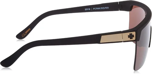 Vista 3 de SPY Flynn 5050 25 Anniv Matte Blk Gold-HD Brnz con espejo dorado