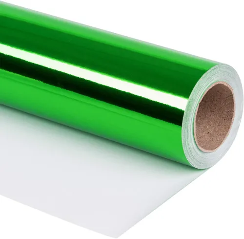Vista 25 de RUSPEPA Papel de regalo metálico negro, papel de color sólido, perfecto para bodas, cumpleaños, Navidad, baby shower, 17 pulgadas x 32.8 pies