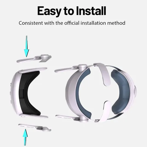 Vista 6 de Head Strap for MetaOculus Quest 3, Comfort Elite Strap for Quest 3 Accessories, VR Headset Enhanced Support & Balance