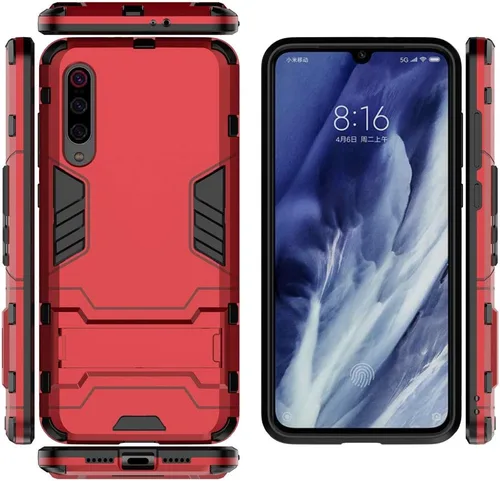 Vista 4 de Funda para Xiaomi Mi 9 Pro / Mi9 Pro 5G (6.39 pulgadas) 2 en 1 a prueba de golpes con función de atril Hybrid Dual Layer Armor Defender Funda