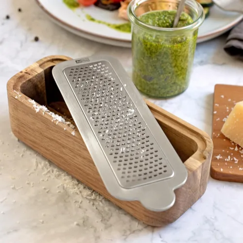 Vista 8 de AdHoc Cut n Serve - Rallador de alimentos con recipiente colector y AdHoc PreciseGate - Herramienta de cocina versátil con hoja extraíble apta