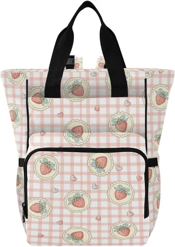 Vista 50 de Emelivor Bolsa de pañales con diseño de panal de abejas, con bolsillos aislados, bolsa organizadora de pañales para niños y niñas, unisex