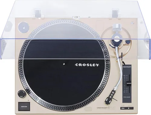 Vista 24 de Crosley KT100BT-CP - Sistema estéreo de tocadiscos Bluetooth con altavoces, champán