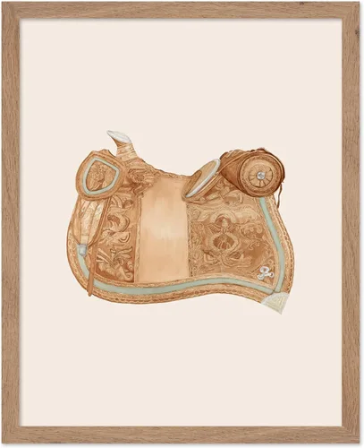 Vista 39 de Poster Master Póster vintage de cuero para silla de montar, estampado retro de vaquero, arte de silla de montar, diseño occidental, impresión