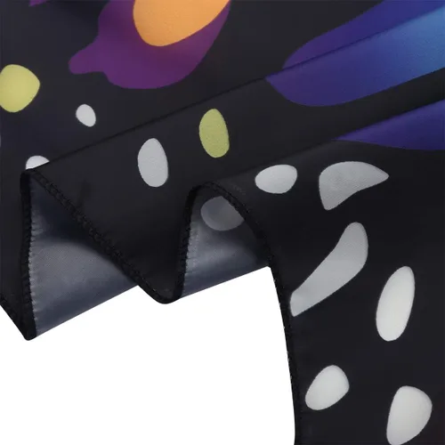 Vista 3 de Capa de alas de mariposa de Halloween para mujer, disfraz de mariposa de Halloween con diadema de antenas